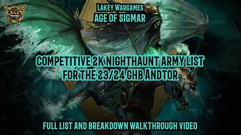 Let’s get to it. . Competitive nighthaunt list 2022